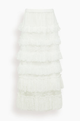 Holden Lace Skirt in White