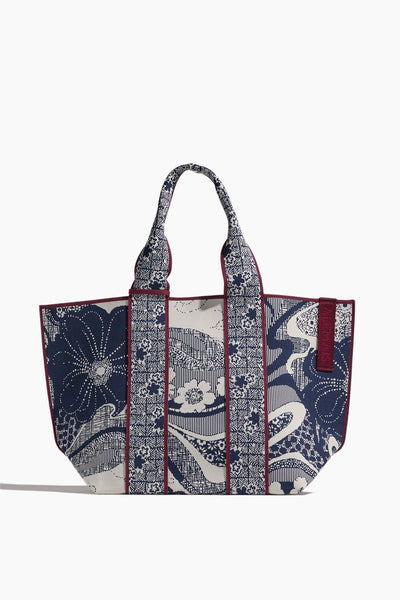 Mickey Jacquard Beach Tote in Navy