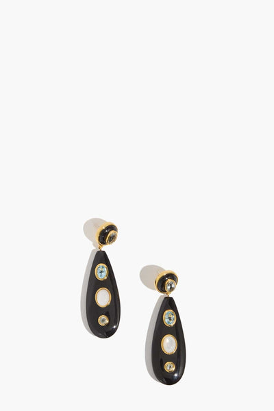 Torre Earrings in Midnight Sparkle Black