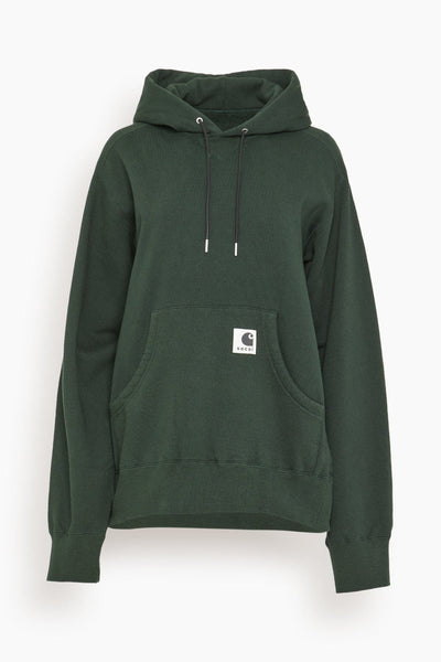 Carhartt WIP Cotton Jersey Hoodie in Green