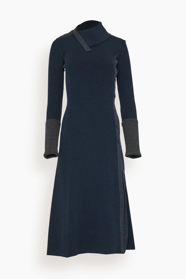 Proenza Schouler Dresses Fine Rib Knit Dress in Midnight Multi