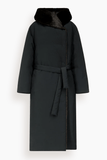 Loulou de Saison Darcy Puffer Jacket in Black/Grizzly