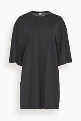 ワンピース TOTEME Relaxed Tee lyocell and cotton short dress BLACK Relaxed Tee lyocell and cotton short dress TOTEME - Nugnes1920