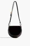 Dries Van Noten Arc Leather Bag in Dark Brown