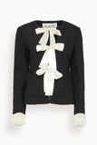 Sea Seraphine Solid Bow Jacket in Black