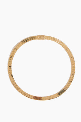 Slot Chain Necklace in Yellow Gold