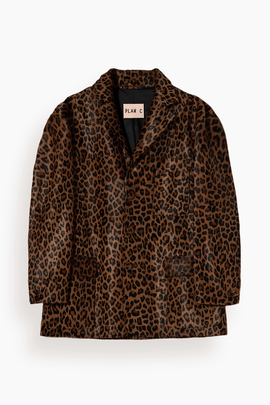 Blazer in Leopard Print