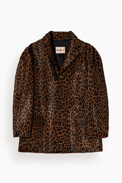 Blazer in Leopard Print