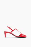 Plan C Heel Sandal in Vermilion Red