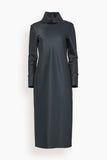 Dorothee Schumacher Shiny Statement Dress in Graphite