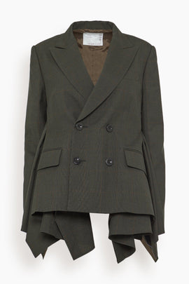 Glen Check Jacket in Khaki