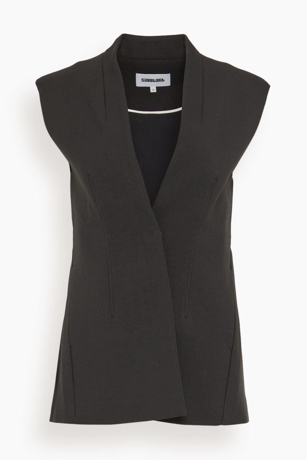 Saint Art Cora Tailored Vest in Black