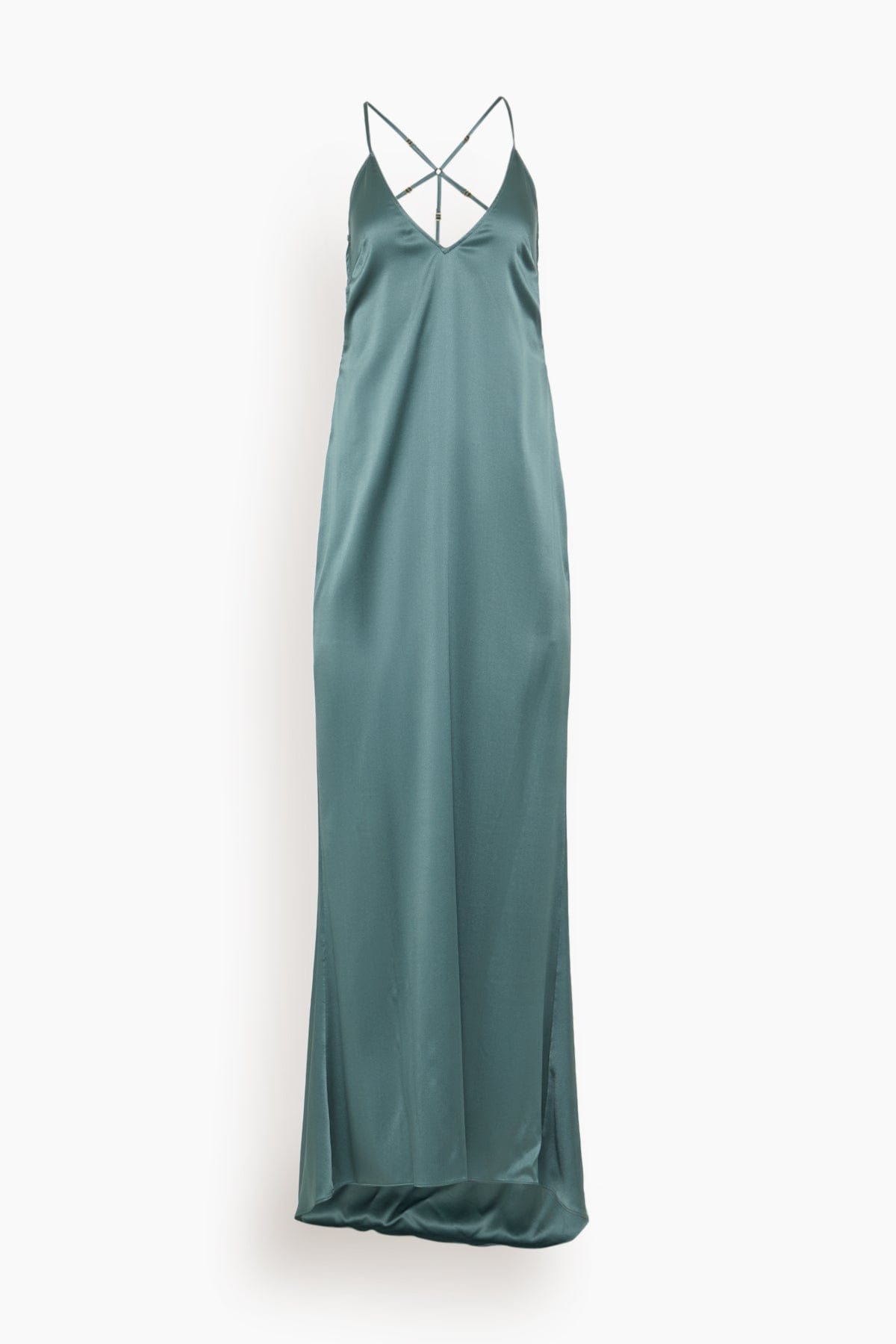 Kiki de Montparnasse - Kiki de Montparnasse Soie T-Back Gown in Tempete S - Hampden Clothing Kiki de Montparnasse - Kiki de Montparnasse Soie T-Back Gown in Tempete S - Hampden Clothing