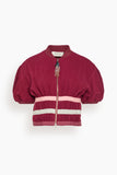 Hellessy Zora Zip-Up Jacket in Ruby