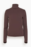 Flore Flore Dinah Turtleneck in Choco Plum
