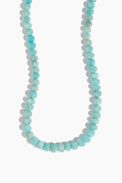 Carved Candy Necklace in Amazonite