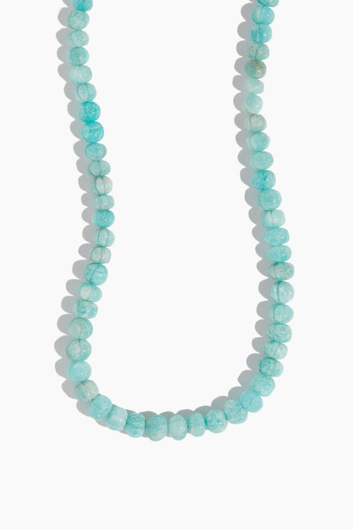 Theodosia Necklaces Carved Candy Necklace in Amazonite