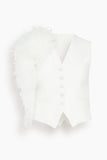 Hellessy Pilar Vest in Ecru