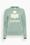 Etoile Isabel Marant Millyny Faded Sweatshirt in Sage/Ecru