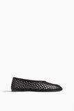 Proenza Schouler Ballet Flats Tee Perforated Ballerina Flats in Black Proenza Schouler Tee Perforated Ballerina Flats in Black