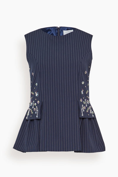 Astrid Embellishment Top in Classic Navy