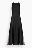 Loulou de Saison Iraka Detailed Maxi Dress in Black
