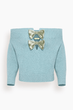 Hellessy Colin Sweater in Dark Mint/Moss