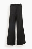 Forte Forte Pants Diagonal Structure Couture Palazzo Pants in Noir