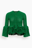 Hellessy Uma Cardigan Jacket in Green
