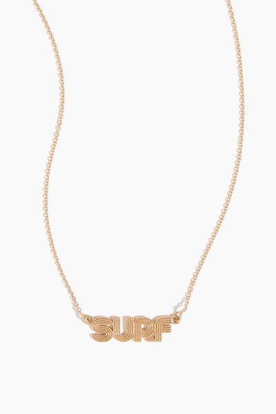 Surf Necklace in 14k Yellow Gold
