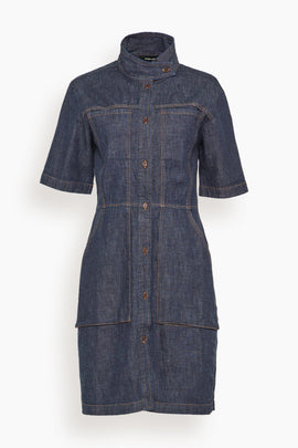Siren Dress in Indigo