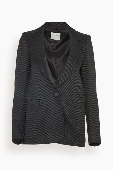 Forte Forte Jackets Diagonal Structure Couture Jacket in Noir