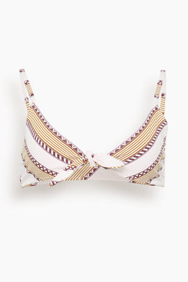 Sara Tie Front Top in Munit Pink