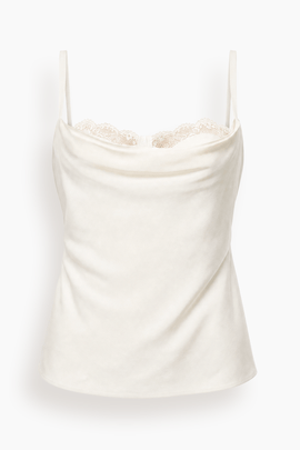 Evangeline Silk Top in Ivory