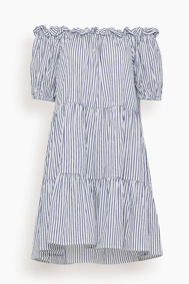 e lei Dresses Coquette Dress in White Dark Stripe