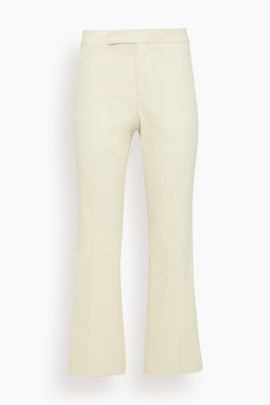 Mid Waisted Flare Pant in Ivory