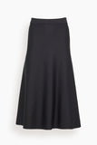 Rosetta Getty Skirts Pull On Flared Skirt in Black Pull On Flared Skirt in Black