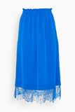 Sea Skirts Lorraine Lace Combo Slip Skirt in Cobalt