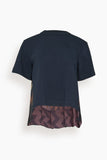 Sacai Sacai x A.P.C. Quilts T-Shirt in Brown Multi