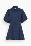 Staud Cori Dress in Navy