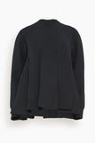 Sacai Sweatshirts Chiffon Mix Sponge Sweat Pullover in Black Chiffon Mix Sponge Sweat Pullover in Black