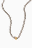 ivi Slot Charm Necklace in Silver Gold