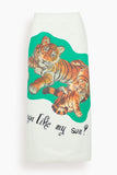 Brandon Maxwell The Mercer Pencil Skirt -Tiger Print