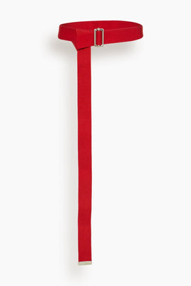 Belt in Vermilion Red