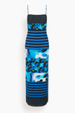 Staud Leona Dress in Blue Haze Multi