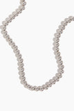 ivi Kelly Metal Bead Necklace in Silver