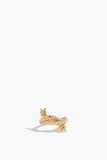 Stoned Fine Jewelry Wrapped Barb Ring in 18k Yellow Gold