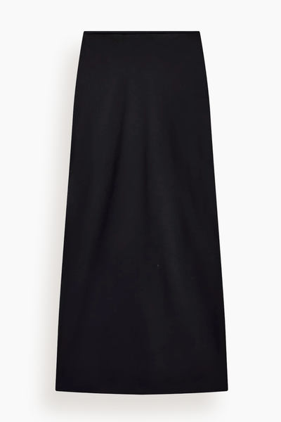 Satin Skirt in Black