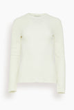 Loulou Studio Tops Ortigia Long Sleeve T-Shirt in Ivory Ortigia Long Sleeve T-Shirt in Ivory