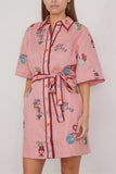 Alemais Casual Dresses Timmy Embroidered Mini Dress in Pink Alemais Timmy Embroidered Mini Dress in Pink